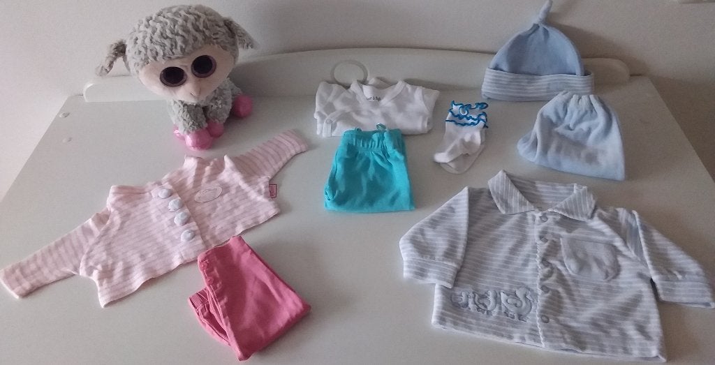 babyborn poppen kleertjes 46-48-50 cm - vest baby Annabell, Ophalen, Zo goed als nieuw, Babypop