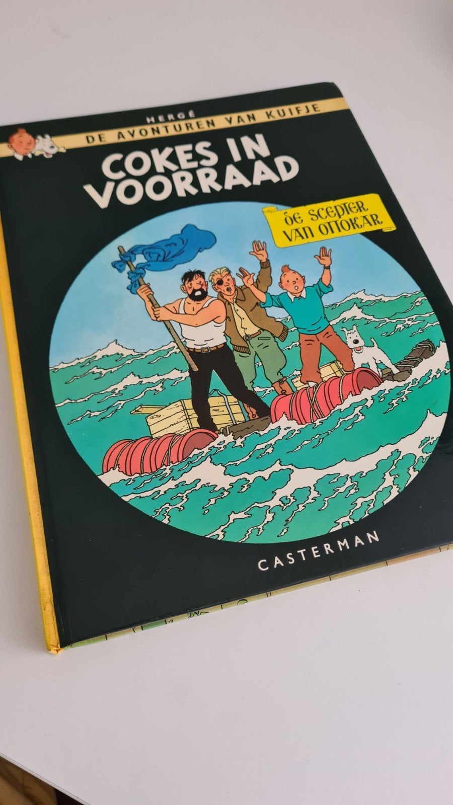 Kuifje Dubbelalbum: De Scepter van Ottokar & Cokes, Eén stripboek, Ophalen of Verzenden, Gelezen, Hergé/ Casterman