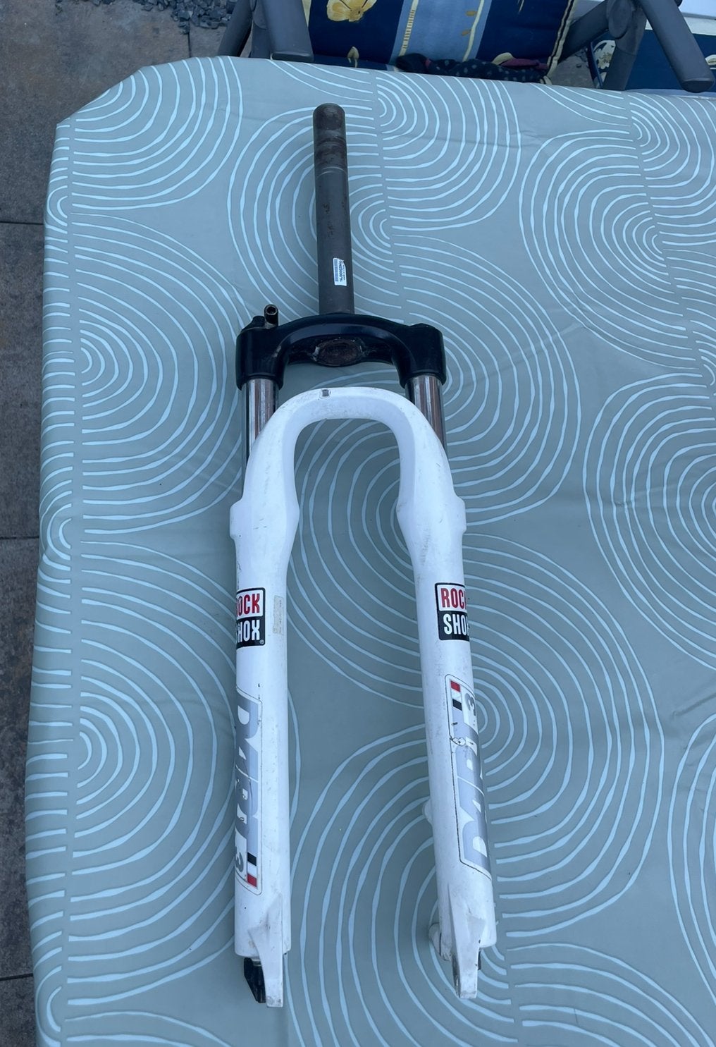 Rock shox dart 3 voorvork wit 26 inch, Fietsen en Brommers, Fietsonderdelen, Ophalen of Verzenden, Gebruikt, Mountainbike, Voorvork