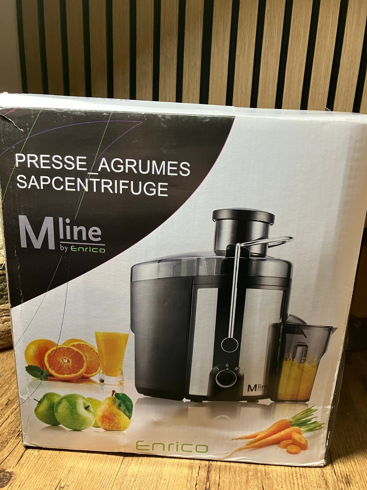 Mline by Enrico Sapcentrifuge - Nieuw in doos, Witgoed en Apparatuur, Ophalen of Verzenden, Nieuw, Elektrisch, Sapcentrifuge