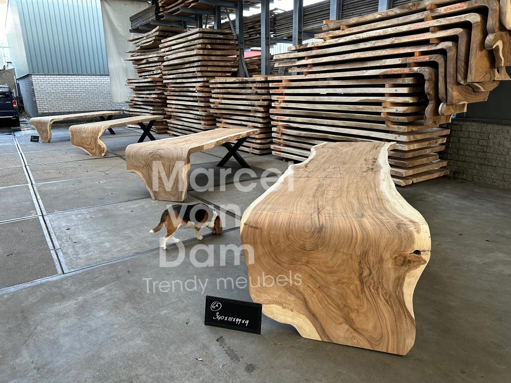 tafelblad|eettafel|Suar hout|op maat gemaakt|voorraad, Ophalen, Eikenhout, 50 tot 100 cm, Vijf personen of meer