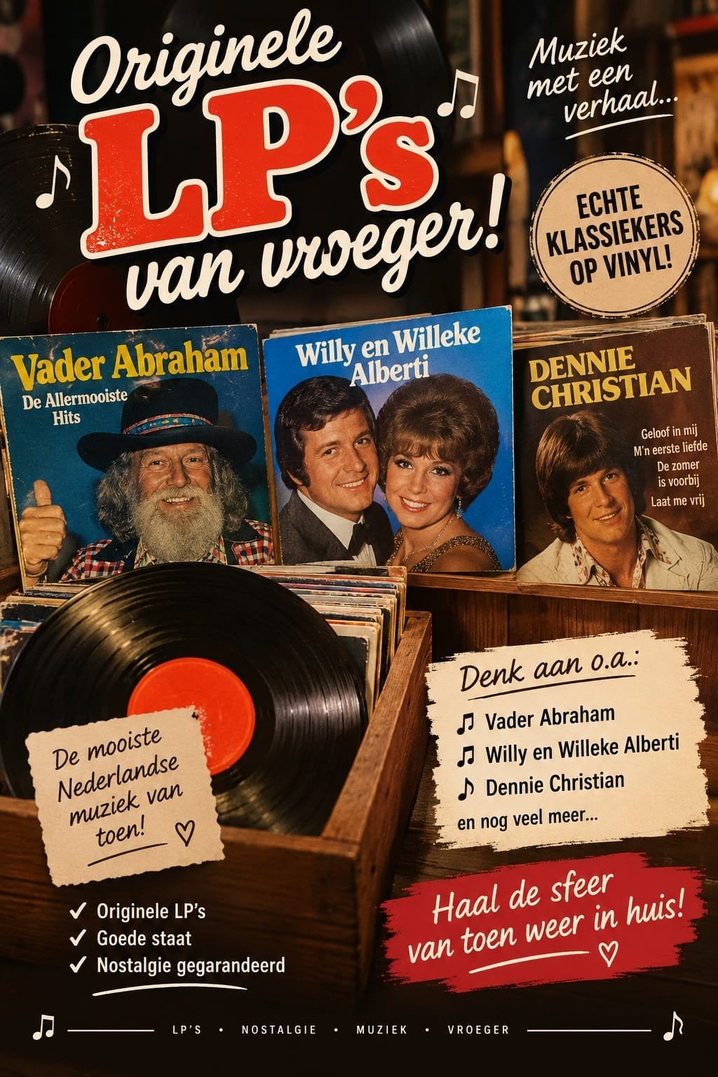 Unieke LP's van vroeger: Schlagers, Hollands, Accordeon, Cd's en Dvd's, Ophalen