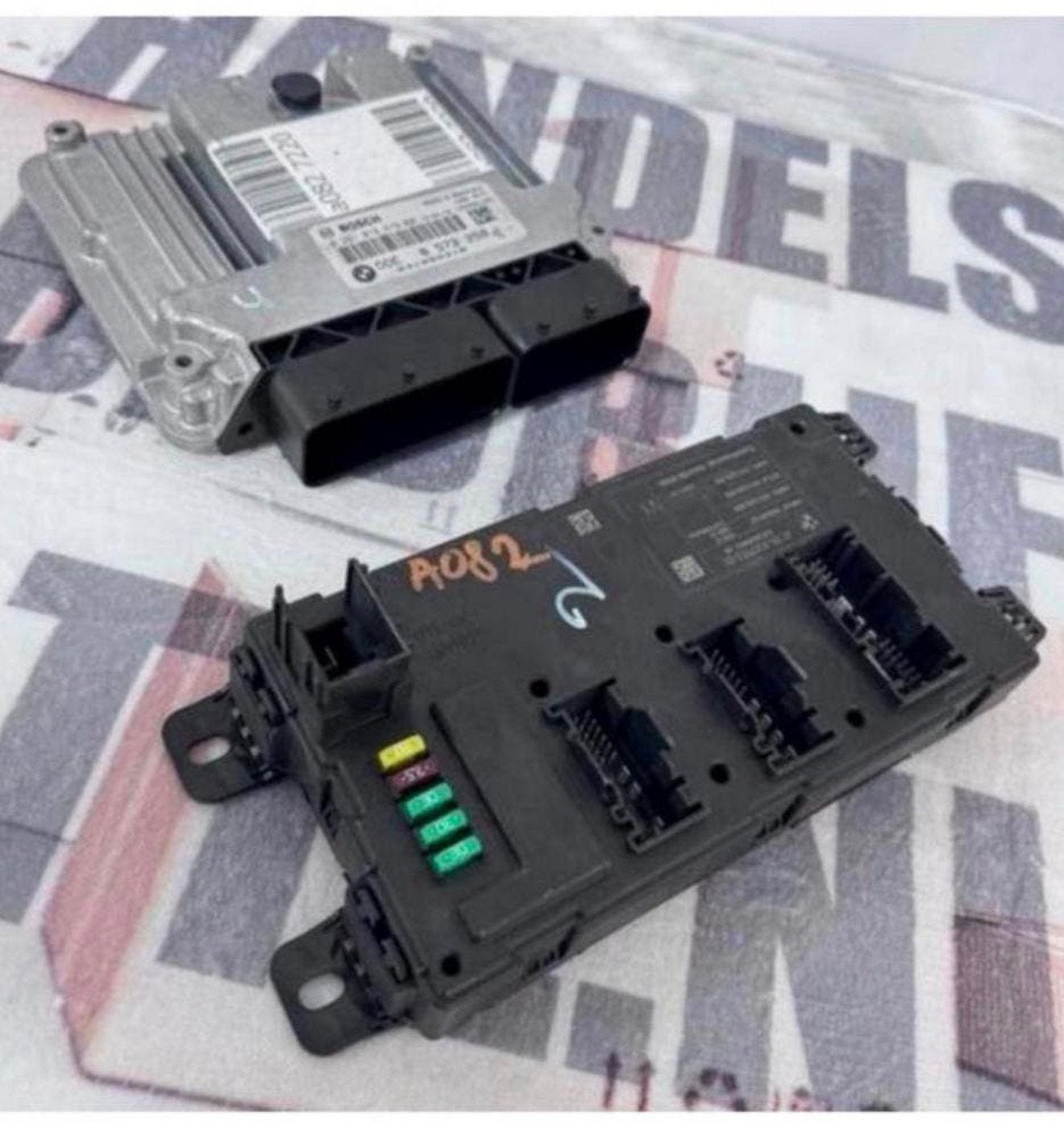 ECU + BCM bmw 3 F30 F31 DDE8573258 0281019679 6135931717301, Ophalen of Verzenden, H, H, H