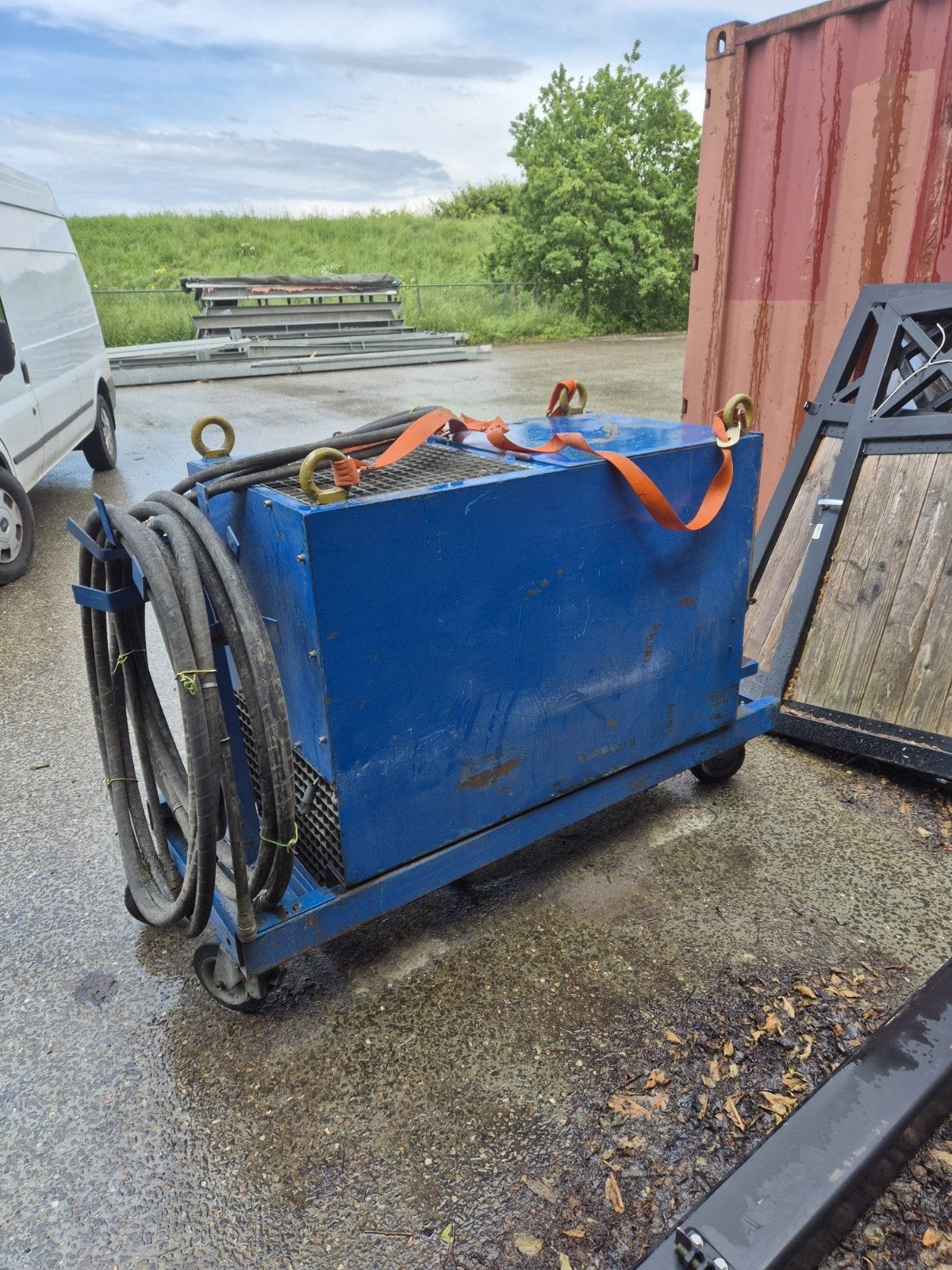 Hydraulische Powerpack aggregaat wielen - Krachtig en Mobiel, Ophalen of Verzenden, Gebruikt