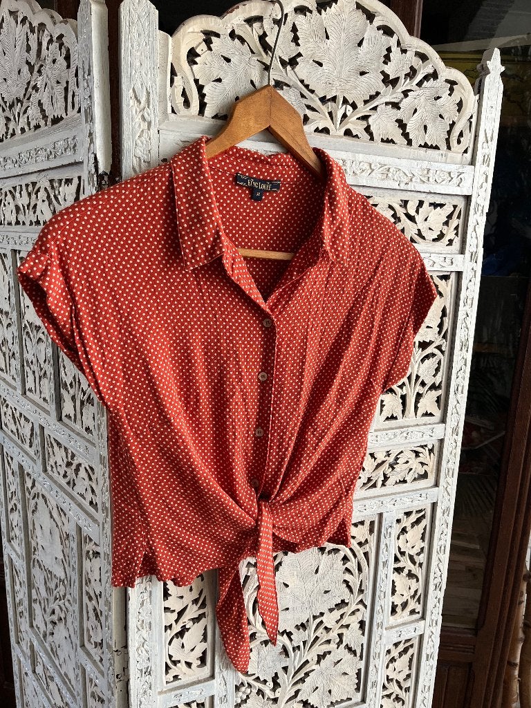 King Louie blousje maat s, Kleding | Dames, Blouses en Tunieken, Oranje, Ophalen of Verzenden, King Louie, Maat 36 (S)