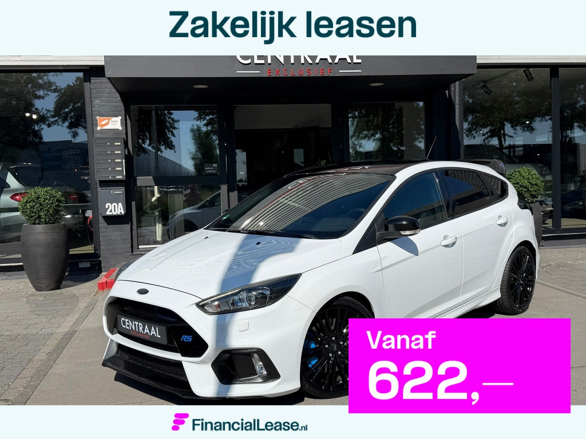 Ford Focus 2.3 RS 355PK|Camera|Navi|Xenon|Sony-Sound|Keyless, Gebruikt, Zwart, 4 cilinders, Origineel Nederlands