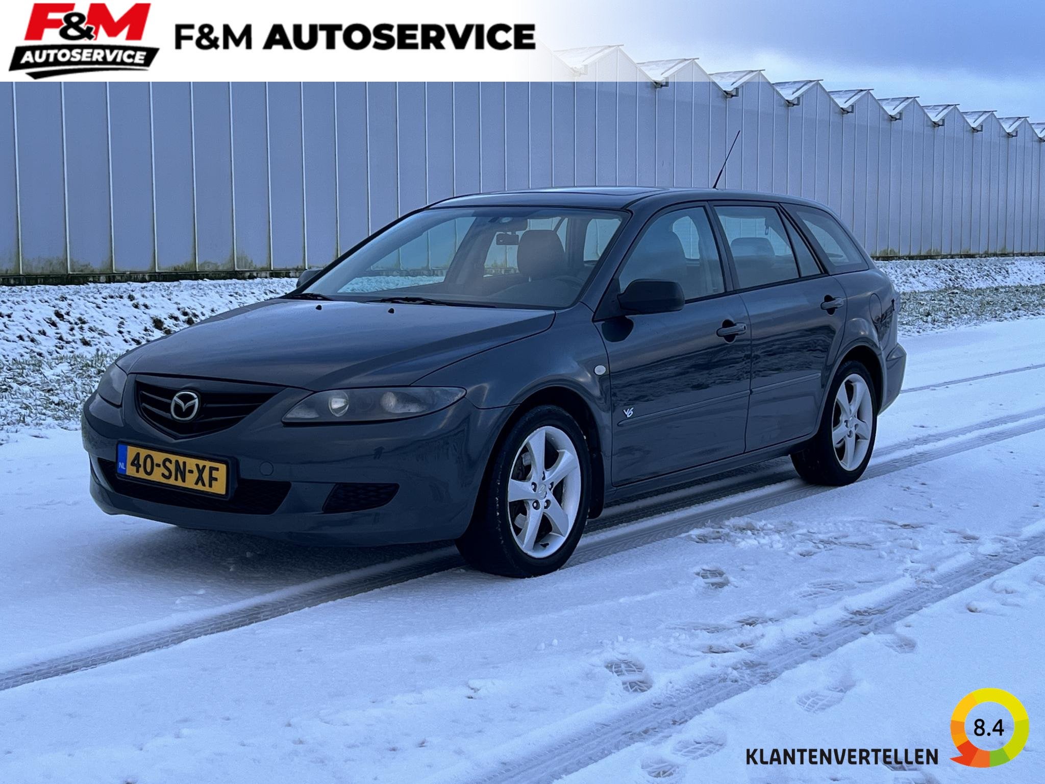 Mazda 6 V6 Sportswagon schuifdak, lederen bekleding, Auto's, Mazda, Stof, Gebruikt, 4 cilinders, 2261 cc