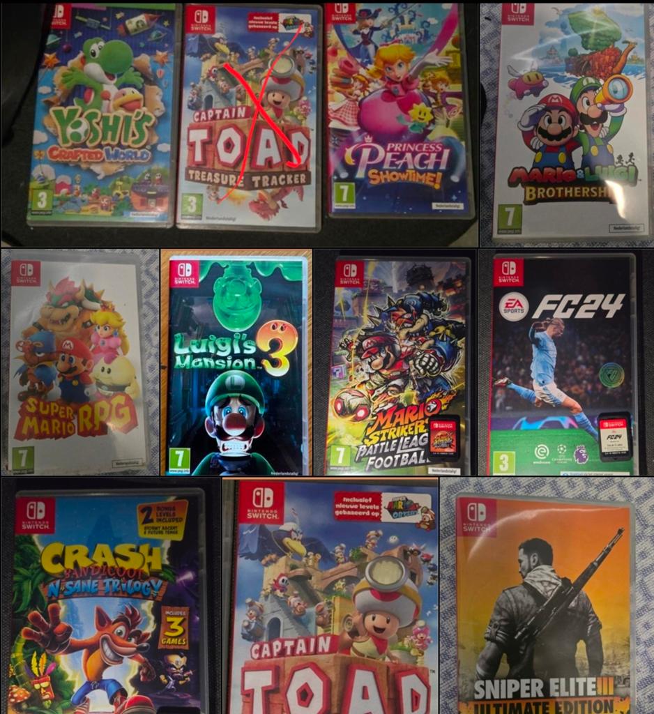 10 nintendo switch games, Spelcomputers en Games, Games | Nintendo Switch, Ophalen of Verzenden