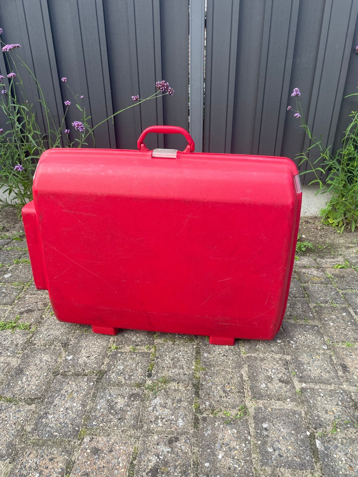 Samsonite Koffer Rood met Wieltjes en Uitschuifbare Handgree, Ophalen, Gebruikt, 20 tot 30 cm, 60 tot 80 cm