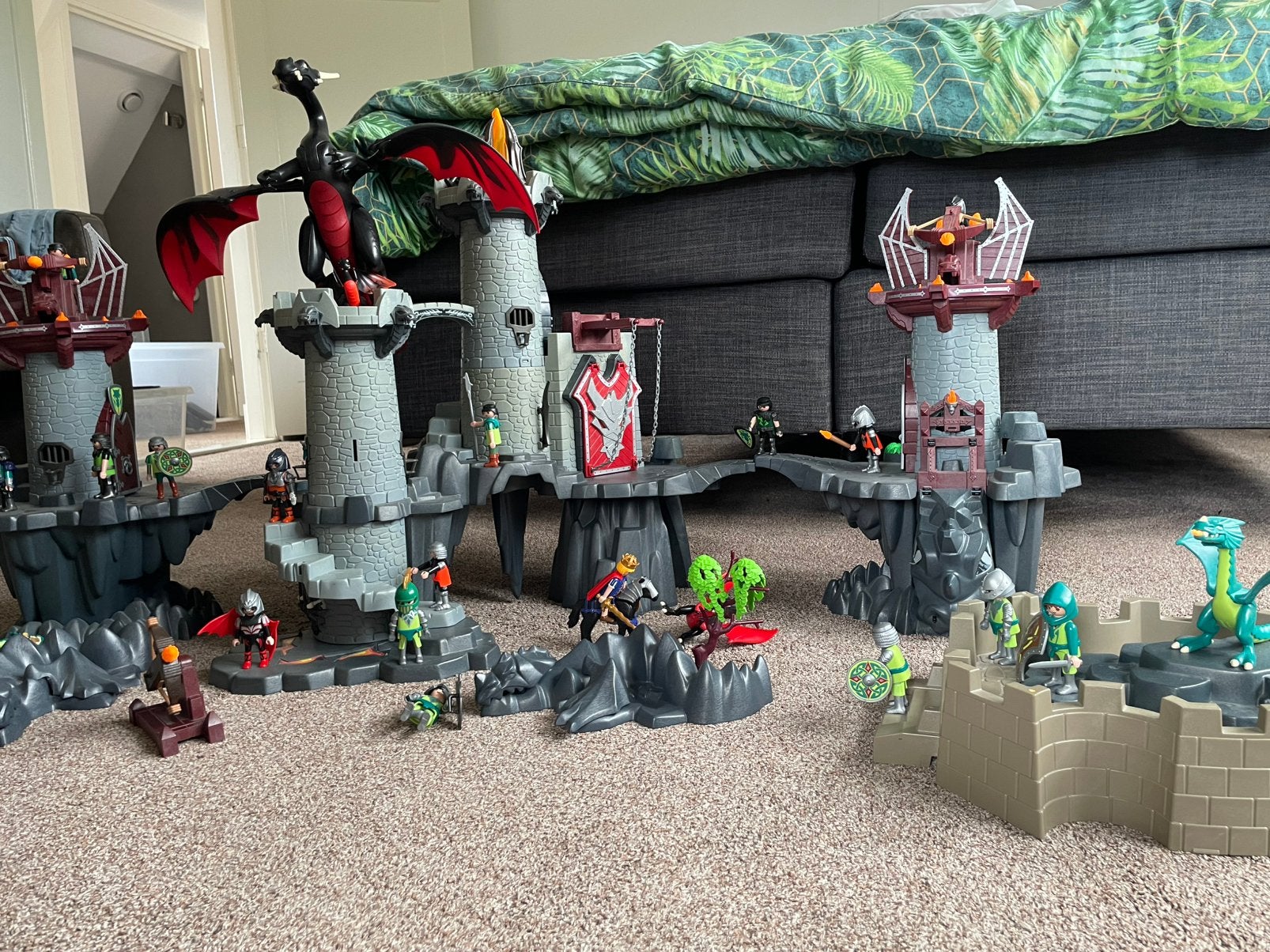 Playmobil drakenburght 4835 en 2 x 4836 draken kastelen, Ophalen of Verzenden