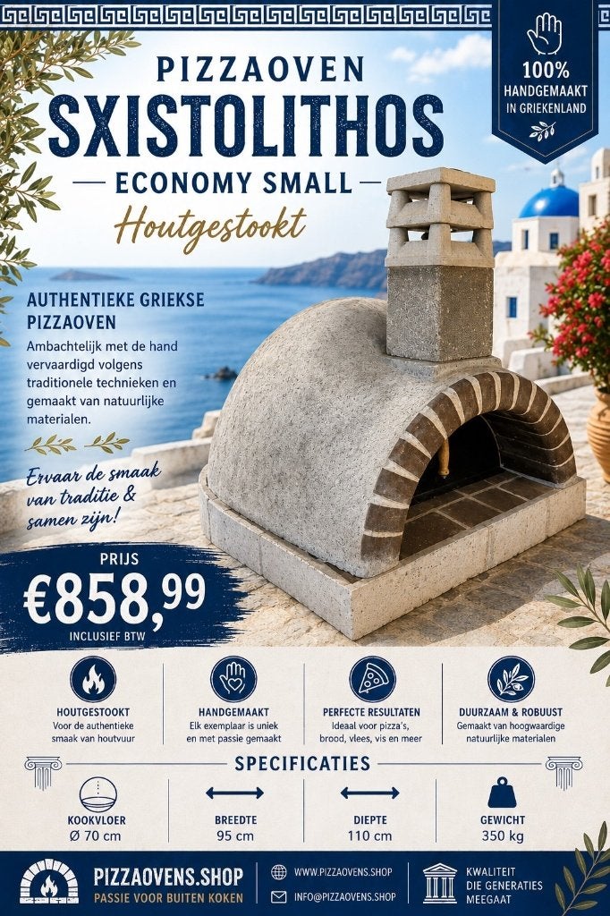 Pizzaoven Sxistolithos Economy Small (houtgestookt), Verzenden, Henry@thermall.nl, Ambachtsstraat 16 Nijkerk, Sxistolithos