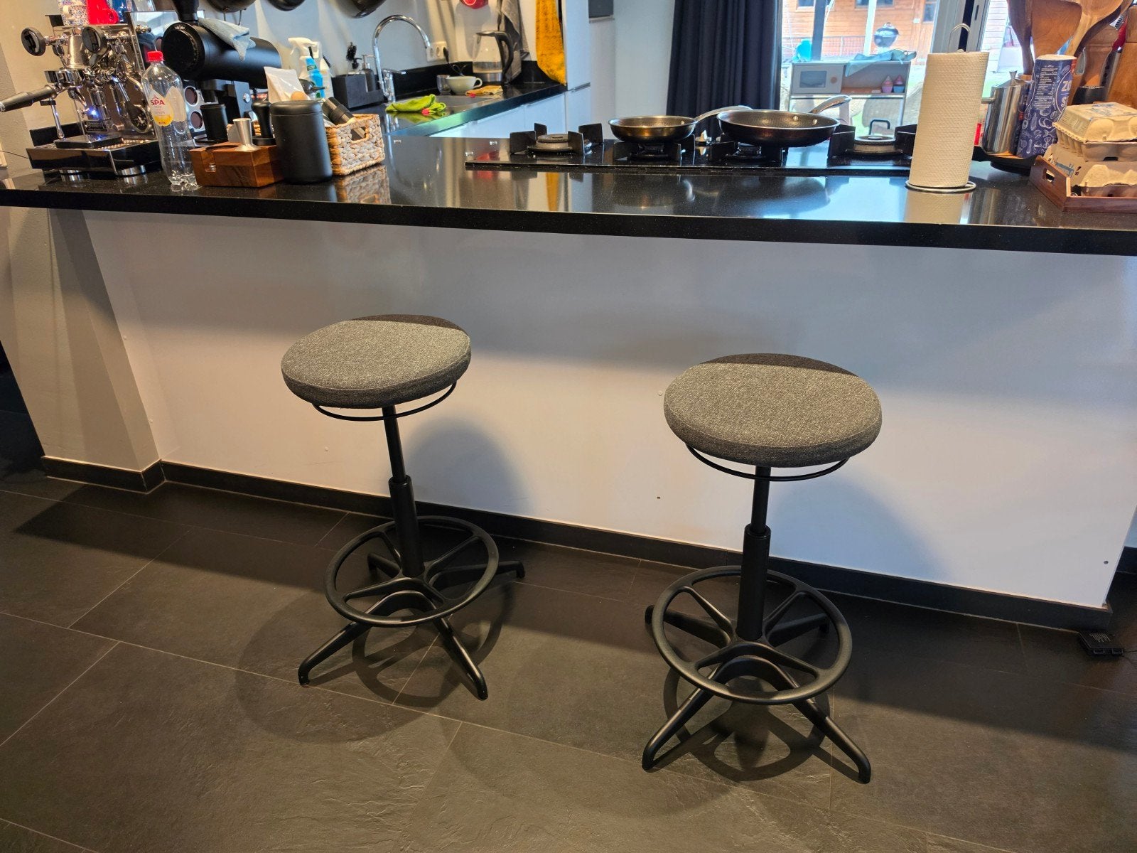 Ikea LIDKULLEN Zit-/stakrukken (2 stuks) - Zo goed als nieuw, Ophalen, In hoogte verstelbaar, 60 tot 90 cm, Zo goed als nieuw