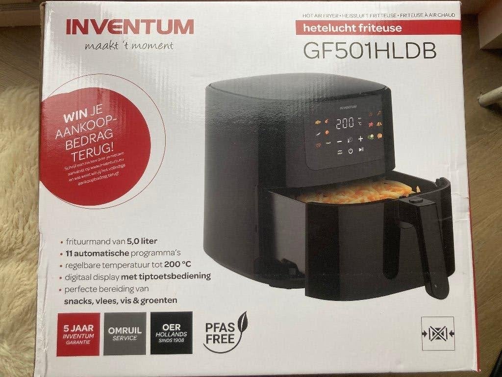Air Fryer Inventum GF501HLDB - NIEUW in doos, Ophalen of Verzenden, Nieuw, Airfryer, 1500 gram of meer