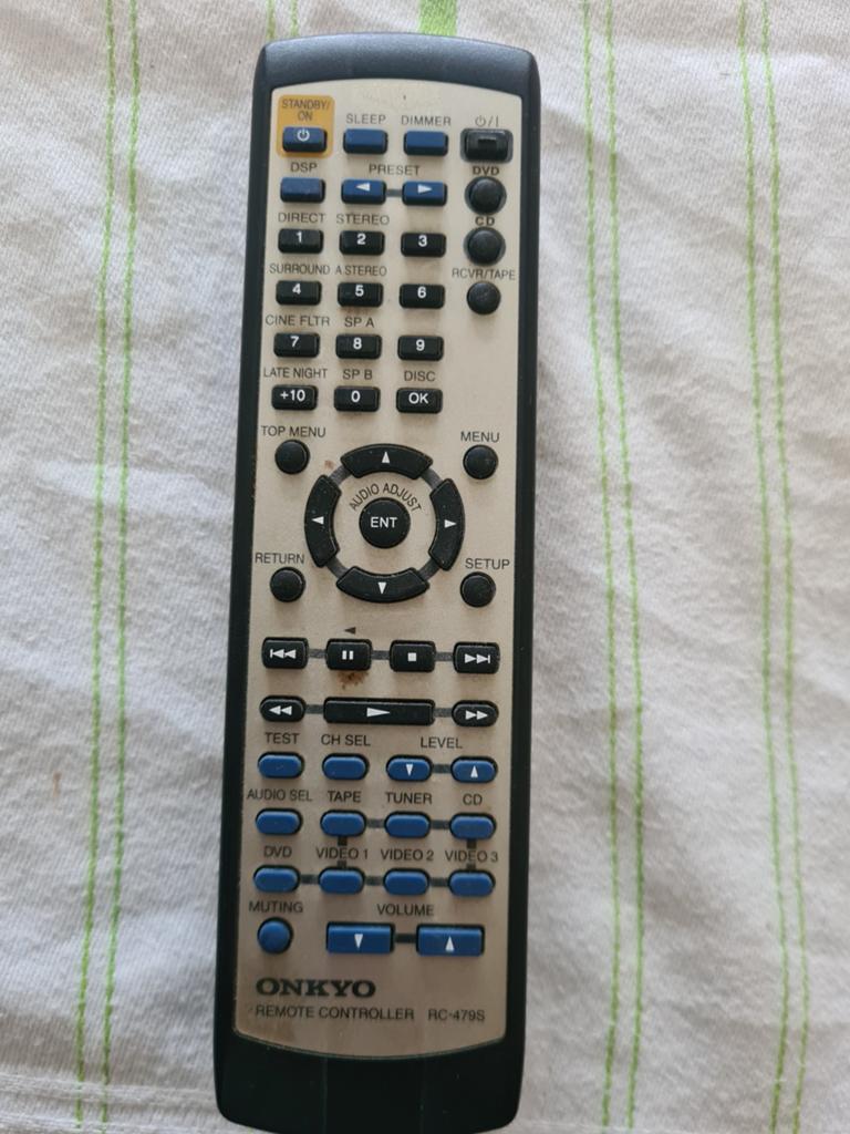 Onkyo RC 479S remote, Ophalen, Zo goed als nieuw