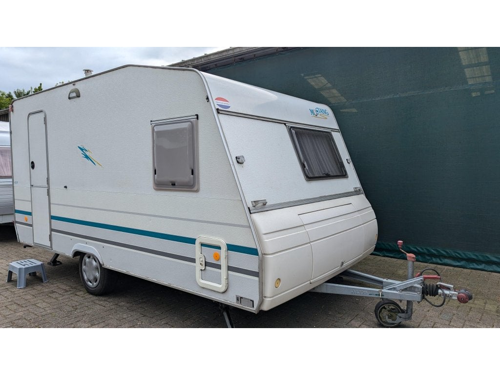 Knaus Mustang 410F met voortent +2x luifel, Caravans en Kamperen, Schokbreker, Bedrijf, Treinzit, Overige typen