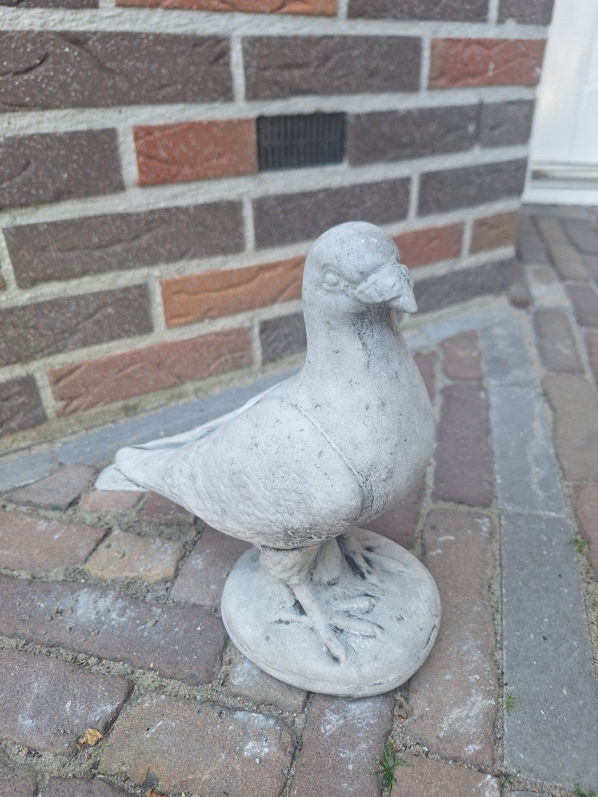 Betonnen duif beeld - 25 cm hoog, Tuin en Terras, Tuinbeelden, Ophalen, Nieuw, Beton, Dierenbeeld