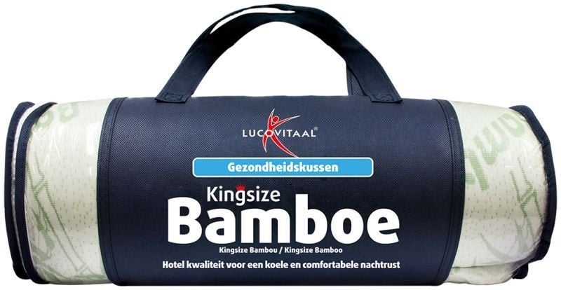 kussen, bamboo sloop,  vulling viscose elastisch schuim, Eenpersoons, Wit, Ademend, Overige materialen