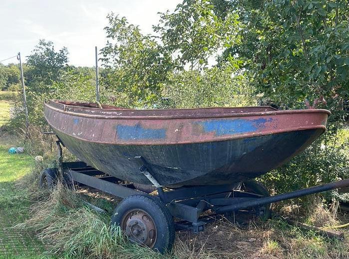 Super leuk Stalen bootje, Watersport en Boten, Bootonderdelen, Gebruikt, Motor en Techniek, Motorboot, Ophalen of Verzenden