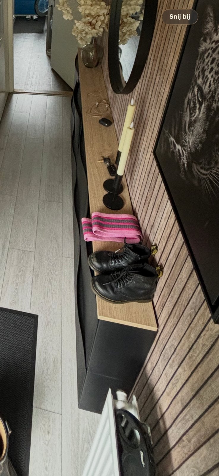 Ikea Trones zwarte schoenenkast met plank, Huis en Inrichting, Ophalen, Gebruikt