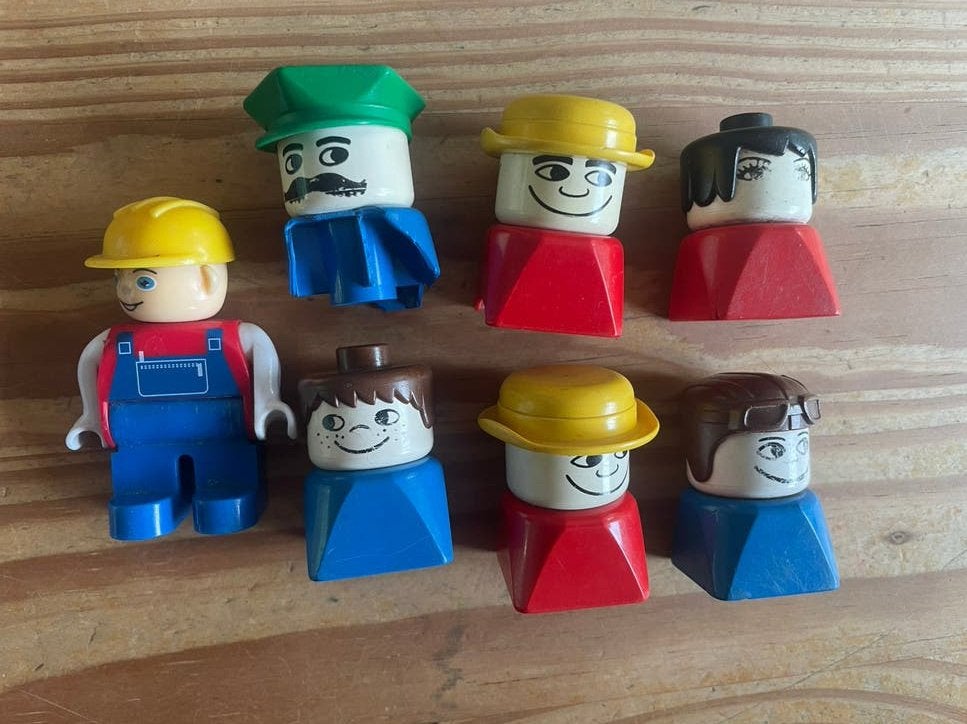 Vintage duplo poppetjes, Ophalen of Verzenden, Gebruikt, Minifiguur, Duplo