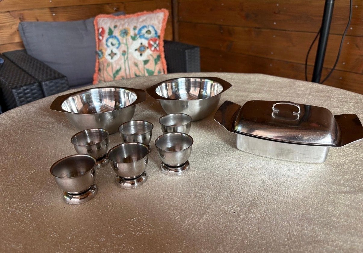 Effepi 3 Inox 18/8 Italië Roestvrijstalen Servies Set, Ophalen of Verzenden