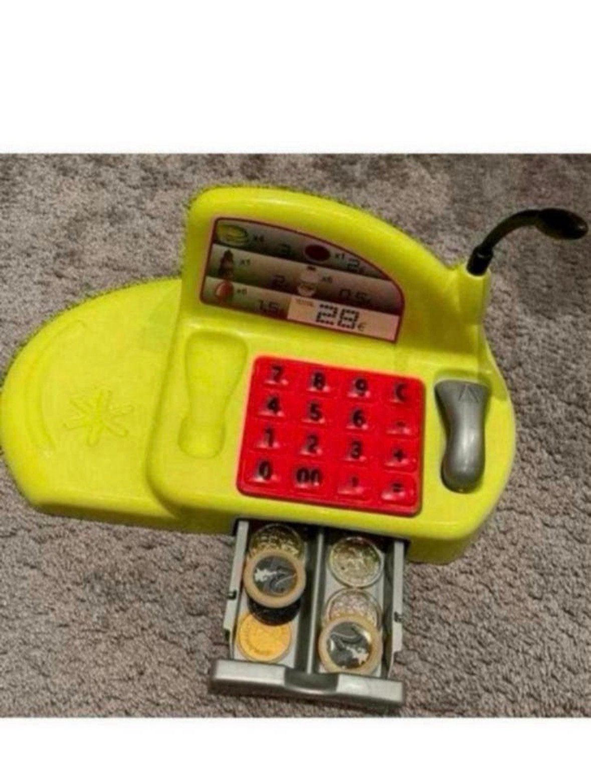 Speelgoed kassa met munten ecoiffier, Kinderen en Baby's, Ophalen of Verzenden, Gebruikt, Jongen of Meisje