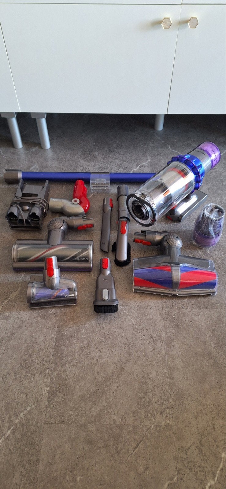 Dyson V15s SV47 Detect Absolute Steelstofzuiger NIEUWSTAAT, Witgoed en Apparatuur, Stofzuigers, Ophalen, Zo goed als nieuw, Dyson