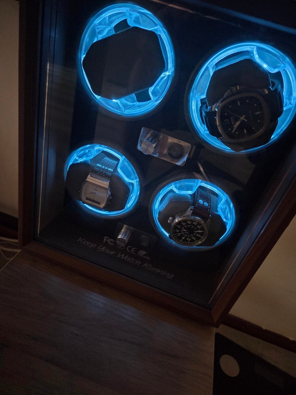 Horloge opwinder, Ophalen, Luchtkoeling