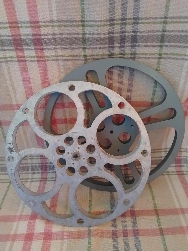 2x Metalen Filmspoel - Decoratie/Creatieve Doeleinden, Ophalen of Verzenden, Accessoire
