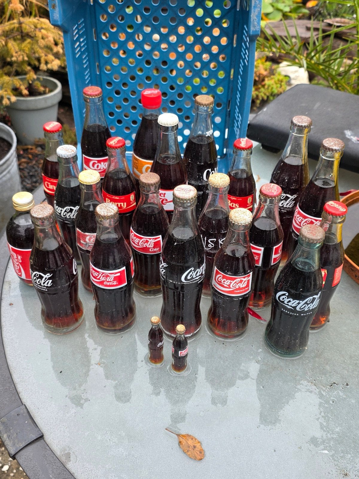 Verzameling vintage Coca-Cola flesjes, Ophalen, Gebruikt