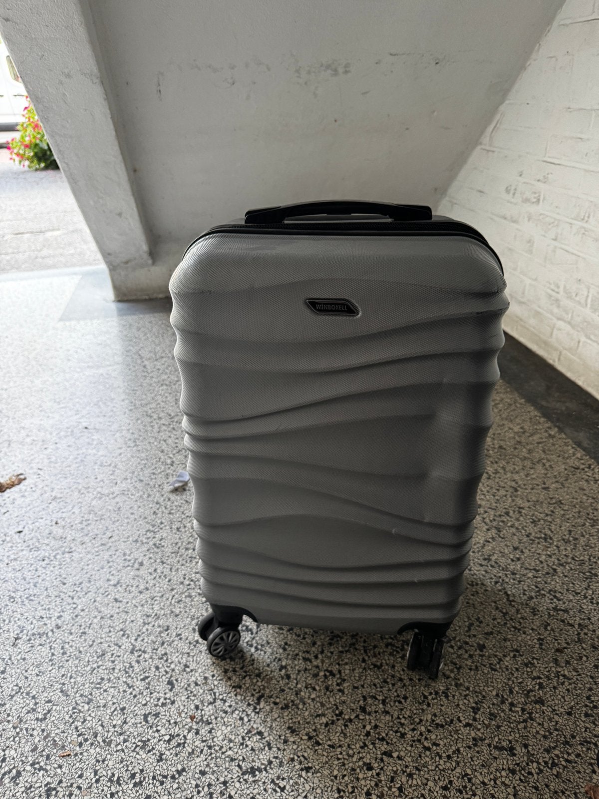 Koffer grijs 59x32x22, Ophalen, Slot, Gebruikt, 50 tot 60 cm
