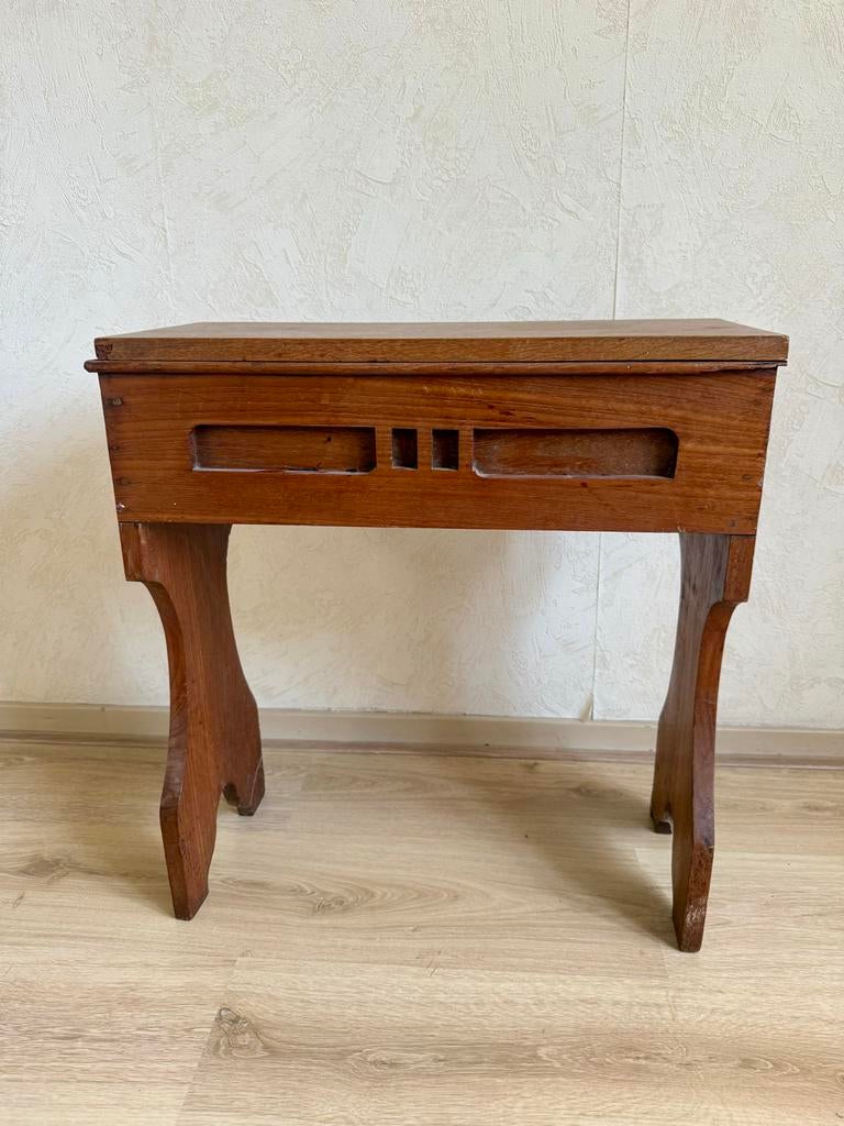 Vintage houten kastje met opbergruimte, Ophalen