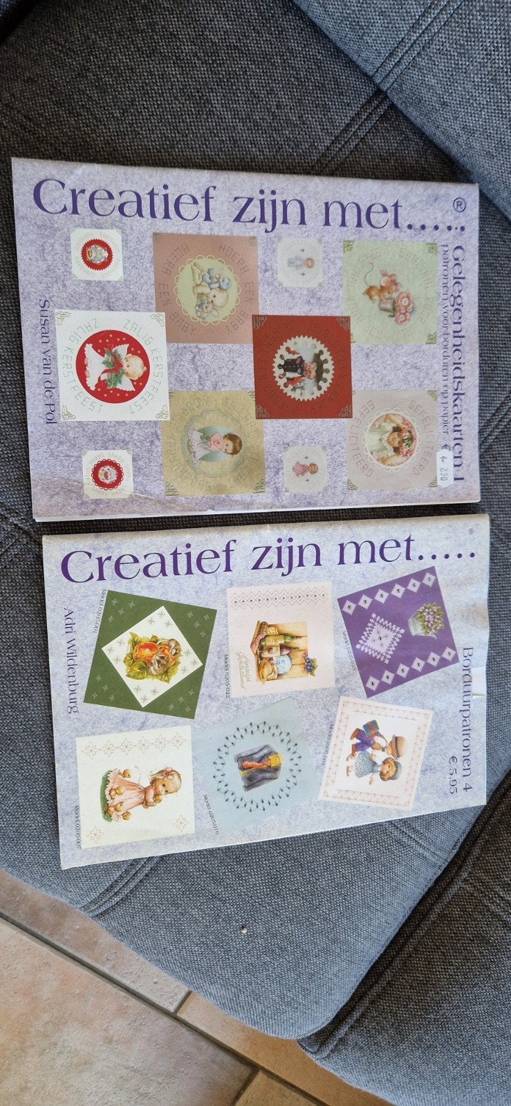 2x Borduurpatronen Boekjes: Gelegenheidskaarten & Diversen, Ophalen, Gebruikt, Handborduren, Patroon