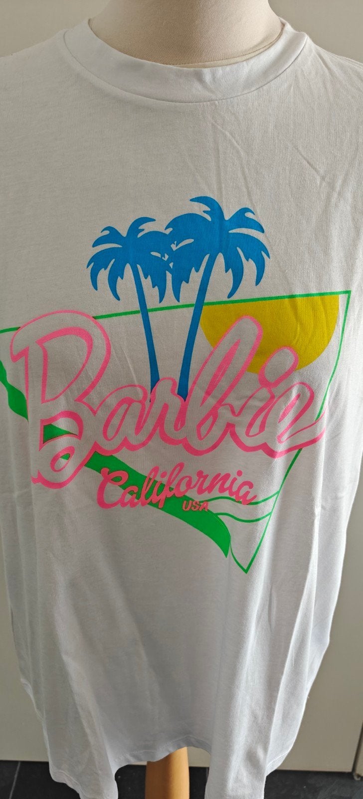 Barbie retro grafische print t-shirt. *Nieuw* xl -  katoen, Ophalen of Verzenden, Nieuw, Maat 46/48 (XL) of groter, Korte mouw