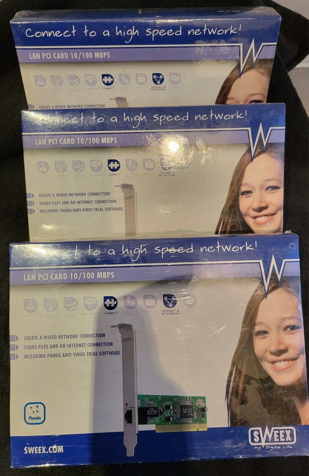 Drie nieuwe Sweex PCI netwerkkaarten, Ophalen of Verzenden, Nieuw