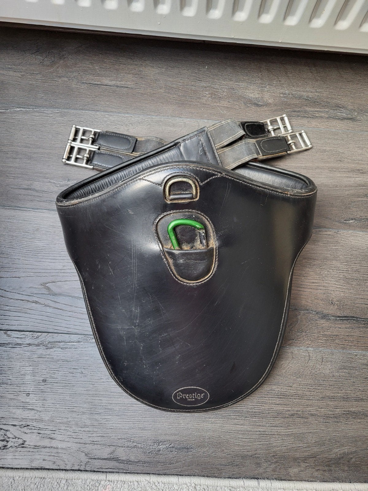 Prestige A8 springsingel met buikflap 130 cm, Dieren en Toebehoren, Gebruikt, Verzenden, Zwart, Singel