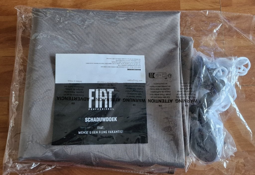 Fiat Schaduwdoek Camper/Caravan (1,80 x 2,40 m) – NIEUW, Ophalen of Verzenden, Nieuw