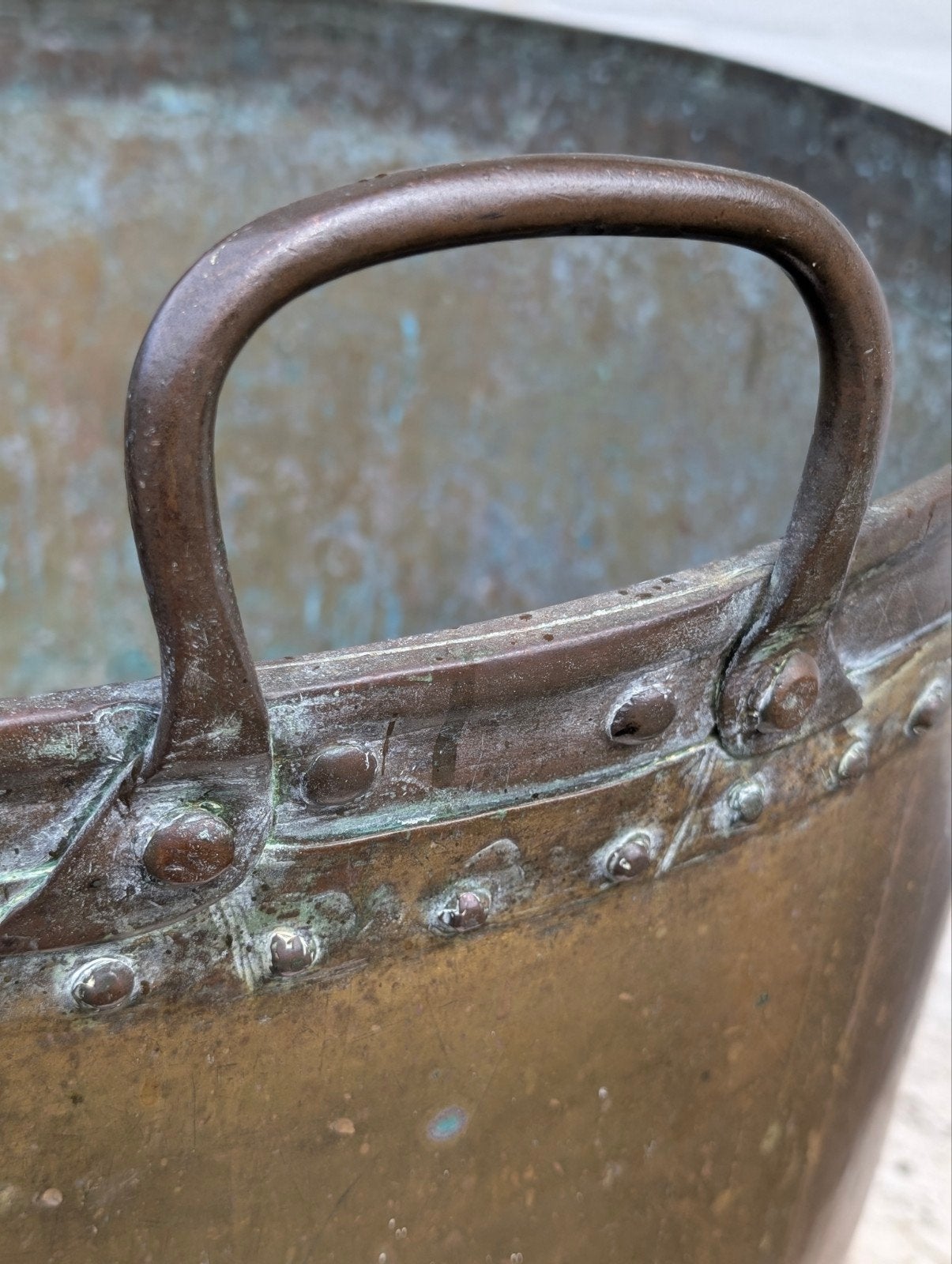 grote koperen Aker antiek 65 hoog doorsnede 50.  €140., Antiek en Kunst, Ophalen, Koper