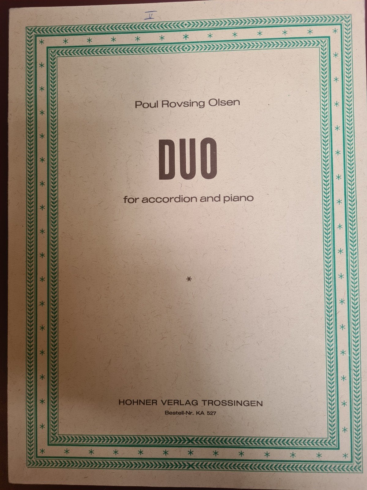 Poul Rovsing Olsen - DUO voor accordeon en piano bladmuziek, Muziek en Instrumenten, Gebruikt, Klassiek, Piano, Ophalen of Verzenden