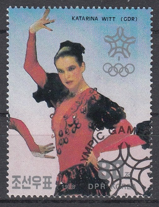 163 - Noord Korea michel 2978 gestempeld , Olympische, Postzegels en Munten, Verzenden, Gestempeld, Oost-Azië