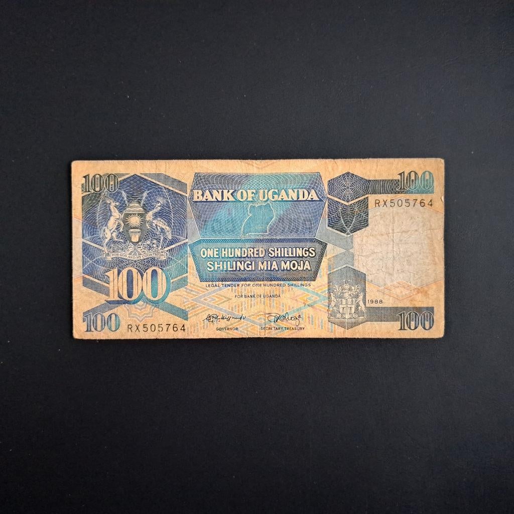 100 shilling Oeganda #067, Verzenden, Overige landen, Los biljet