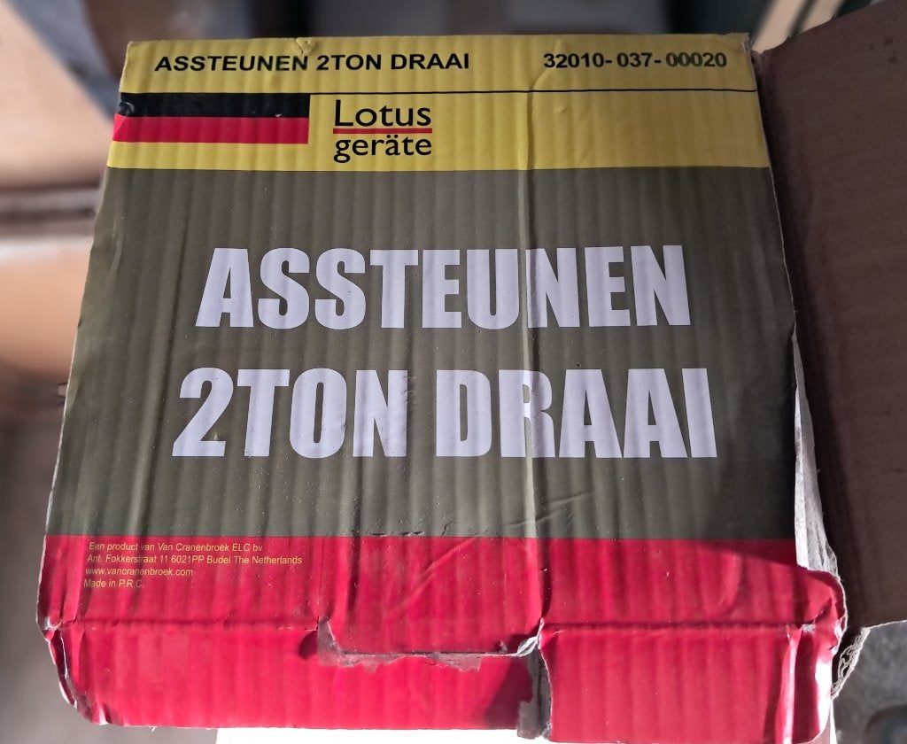 Assteun voor zwaar werk. Tot 2 ton, Ophalen, Zo goed als nieuw, Manueel, Garagekrik