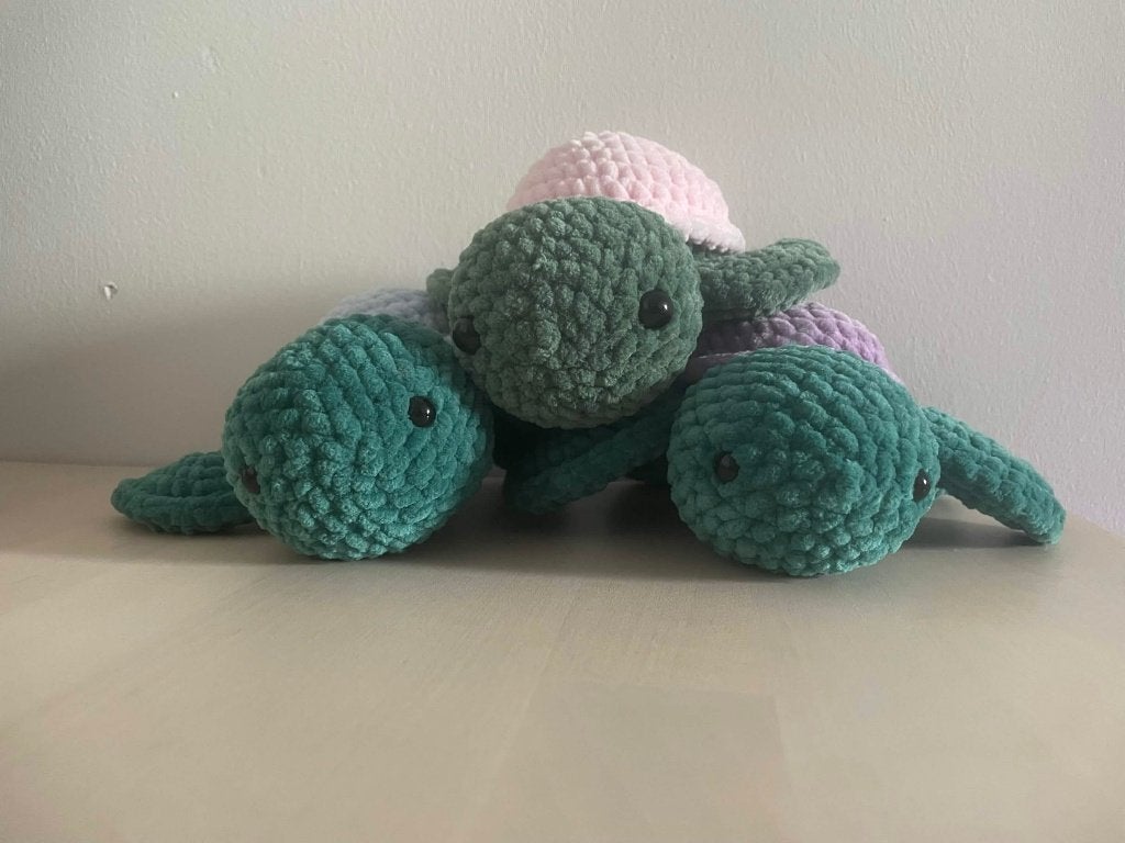 Gehaakte schildpadjes - knuffels, Ophalen of Verzenden, Nieuw, Haken, Overige typen