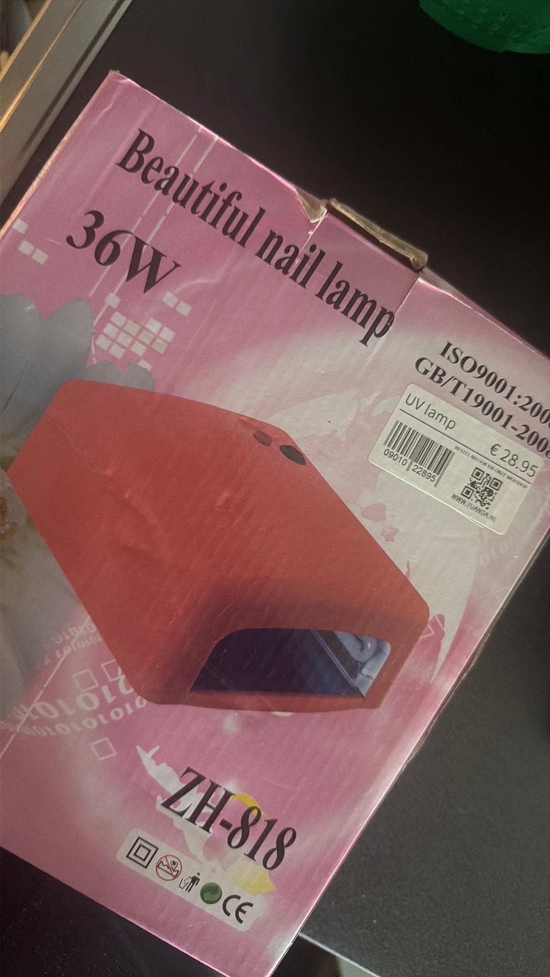 Uv nagel lamp, Ophalen of Verzenden, Zo goed als nieuw, Hand- en Voetverzorging
