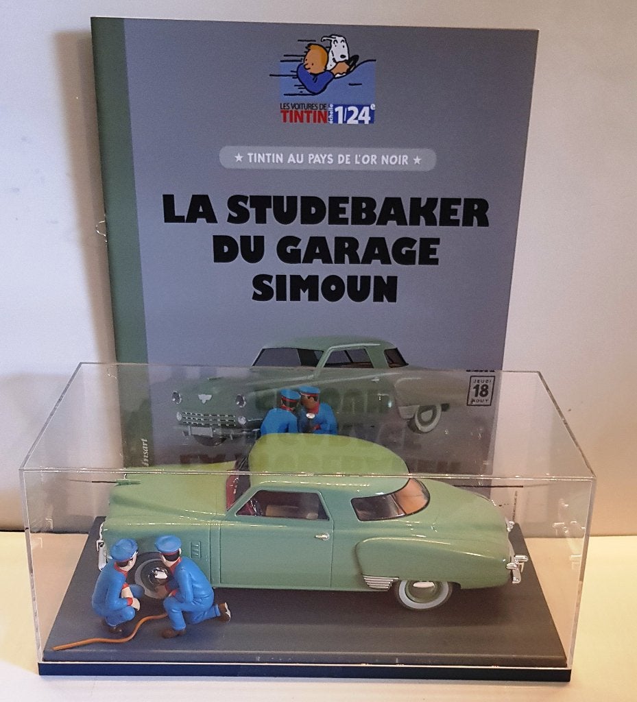 Les voitures de Tintin 1/24 "LA STUDEBAKER DU GARAGE SIMOUN, Verzenden, Kuifje, Nieuw, Beeldje of Figuurtje