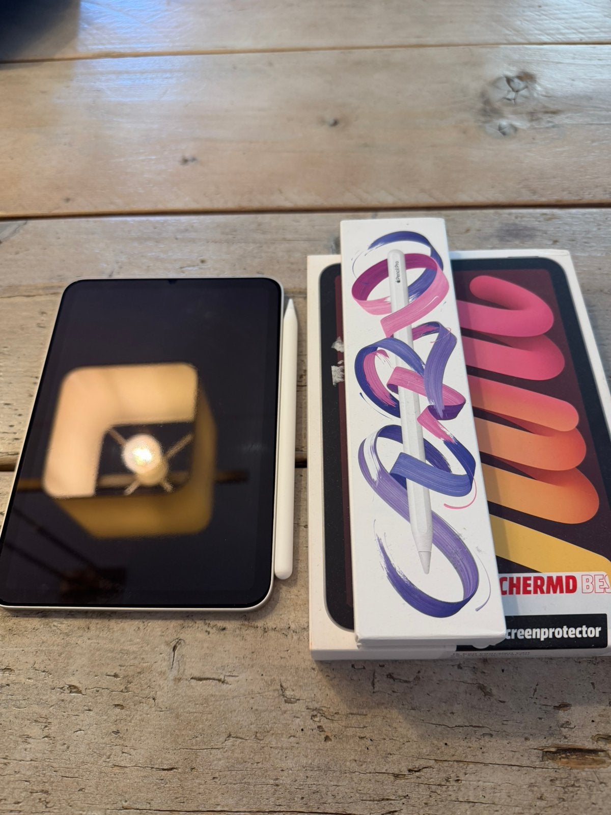 Apple ipad mini 7 starlight 128gb+ apple pencil pro, Ophalen of Verzenden, Zo goed als nieuw