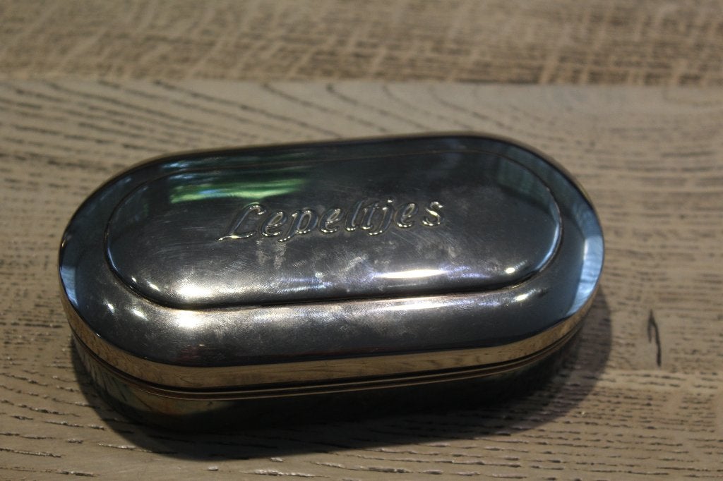 Verzilverde Lepeldoosje, Ophalen of Verzenden