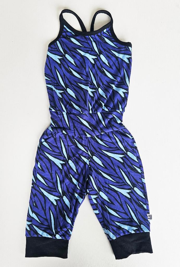 Broekpak blauw, mt 92, Kinderen en Baby's, Kinderkleding | Maat 92, Broek, Meisje, Handgemaakt, Ophalen of Verzenden