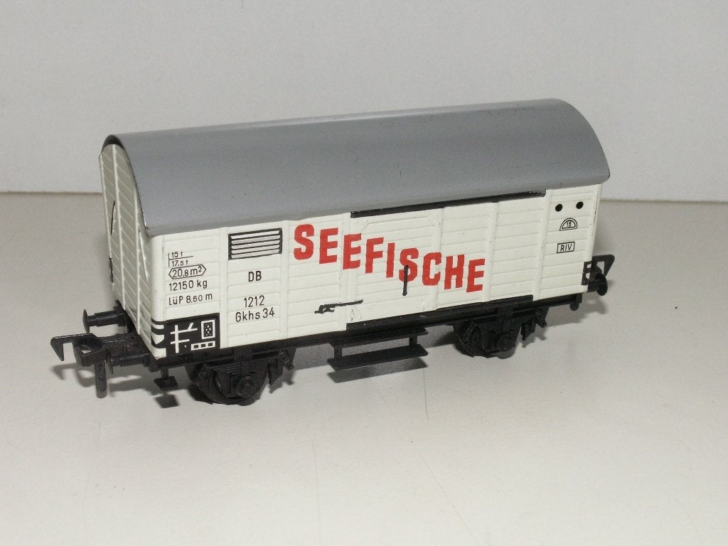 Fleischmann 1212 goederwagon Seefische, Gebruikt, Gelijkstroom, Fleischmann, Wagon