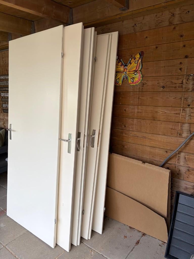 Opdekdeuren, Doe-het-zelf en Verbouw, Deuren en Horren, Ophalen, Gebruikt, 80 tot 100 cm, Binnendeur